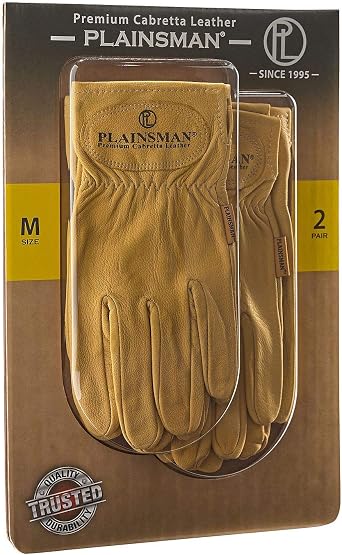 Leather Gloves - 2 Pair - Medium