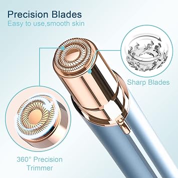 Facial Hair Removal for Women with 4-pc Replacement Heads