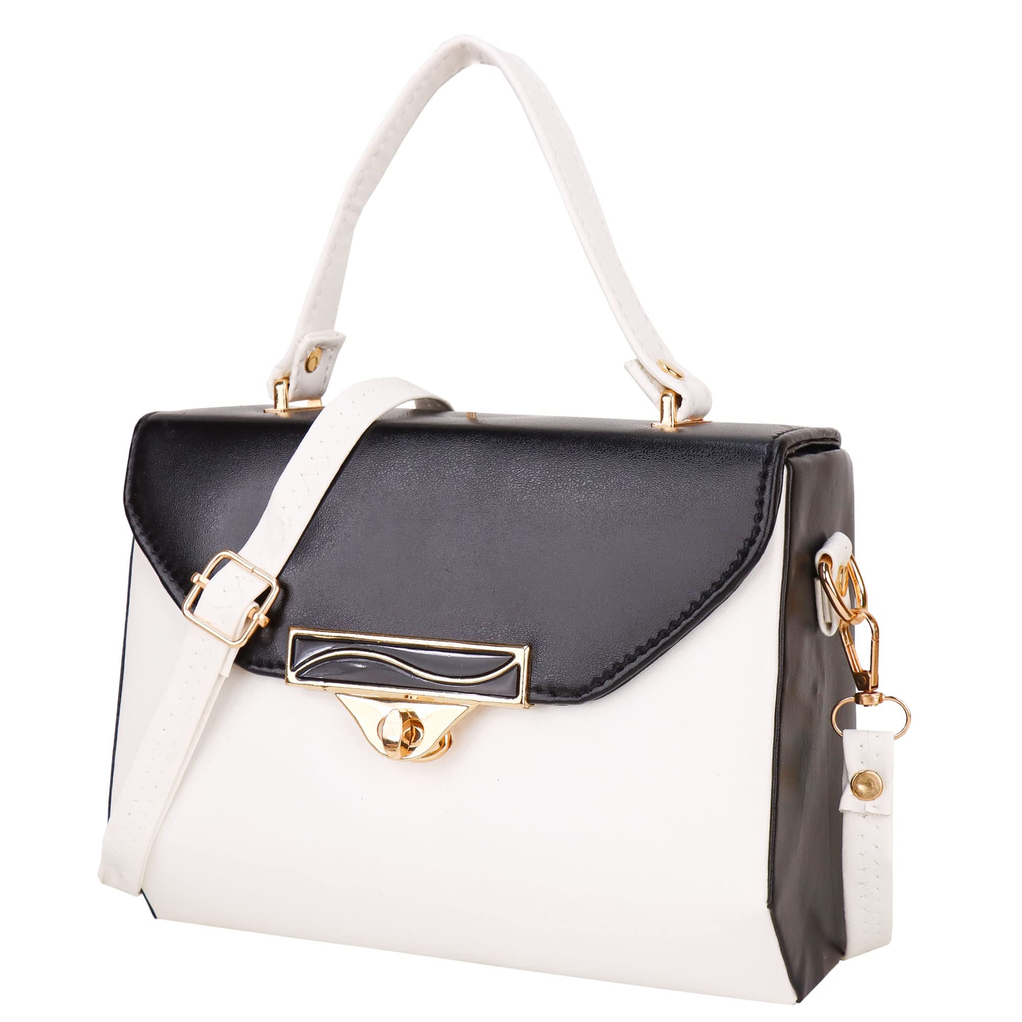 GORGEOUS CLASSIC READY TO GO 2 HANDLE bag for Girls and Women QUALITY MATERIAL (WHITE) (B0BXMR6121) Amazon Price History, Amazon Price Tracker