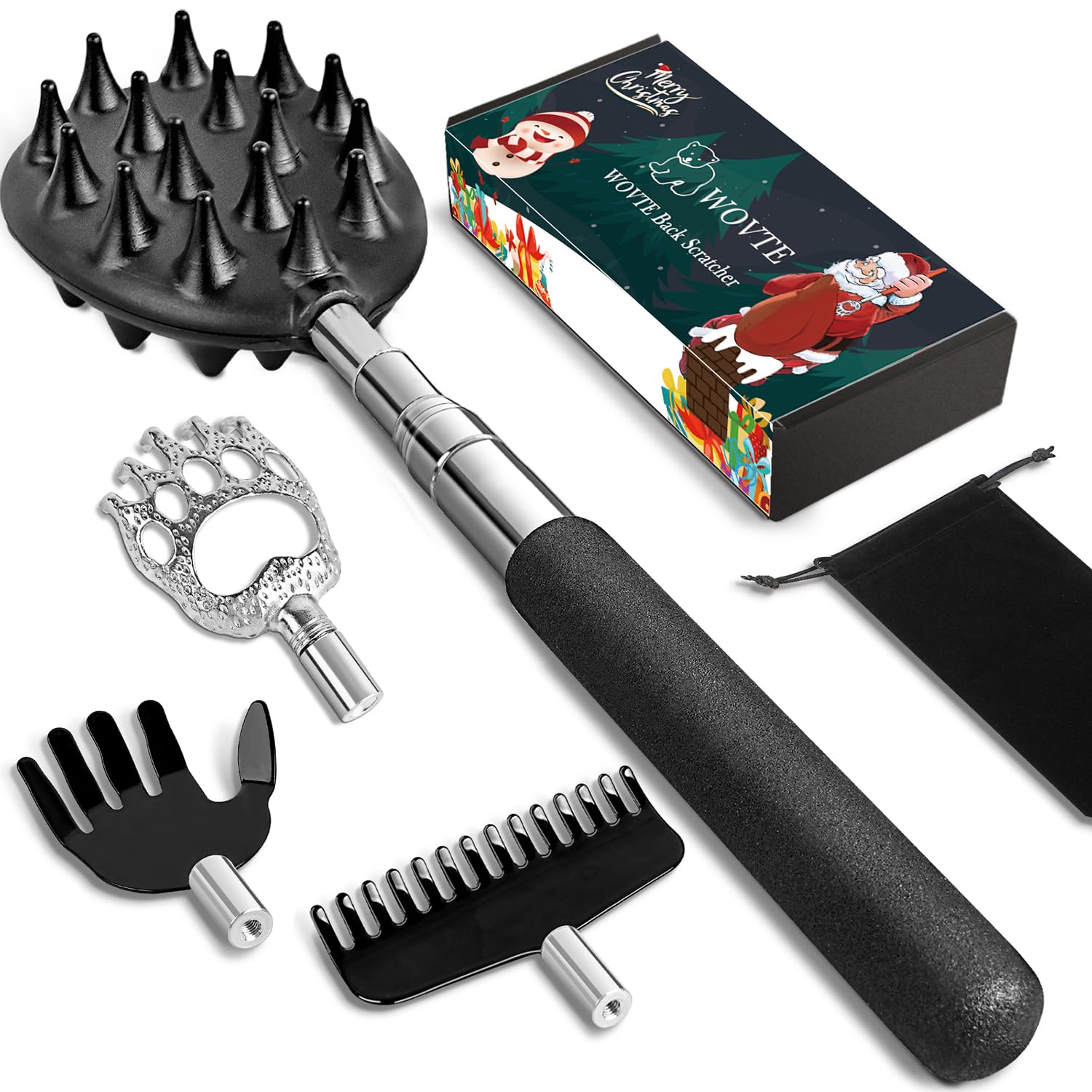 WOVTE Back Scratcher Stocking Stuffers for Men Women Adults