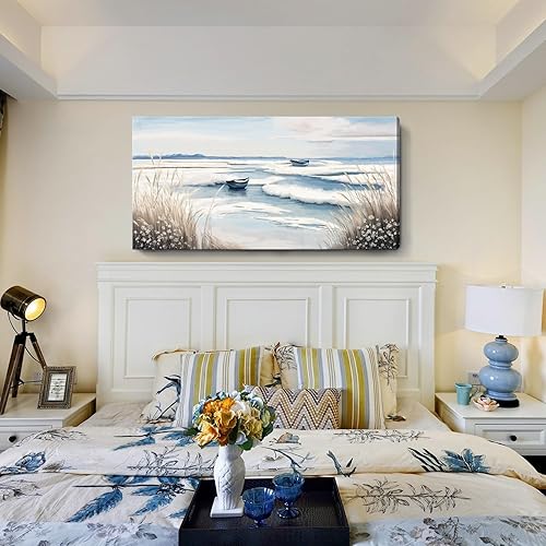 Vista 168 de AMATOP Arte para pared, flor enmarcada pintada a mano, pintura al óleo sobre lienzo, galería, obra de arte floral moderna, envuelta para la Pintura