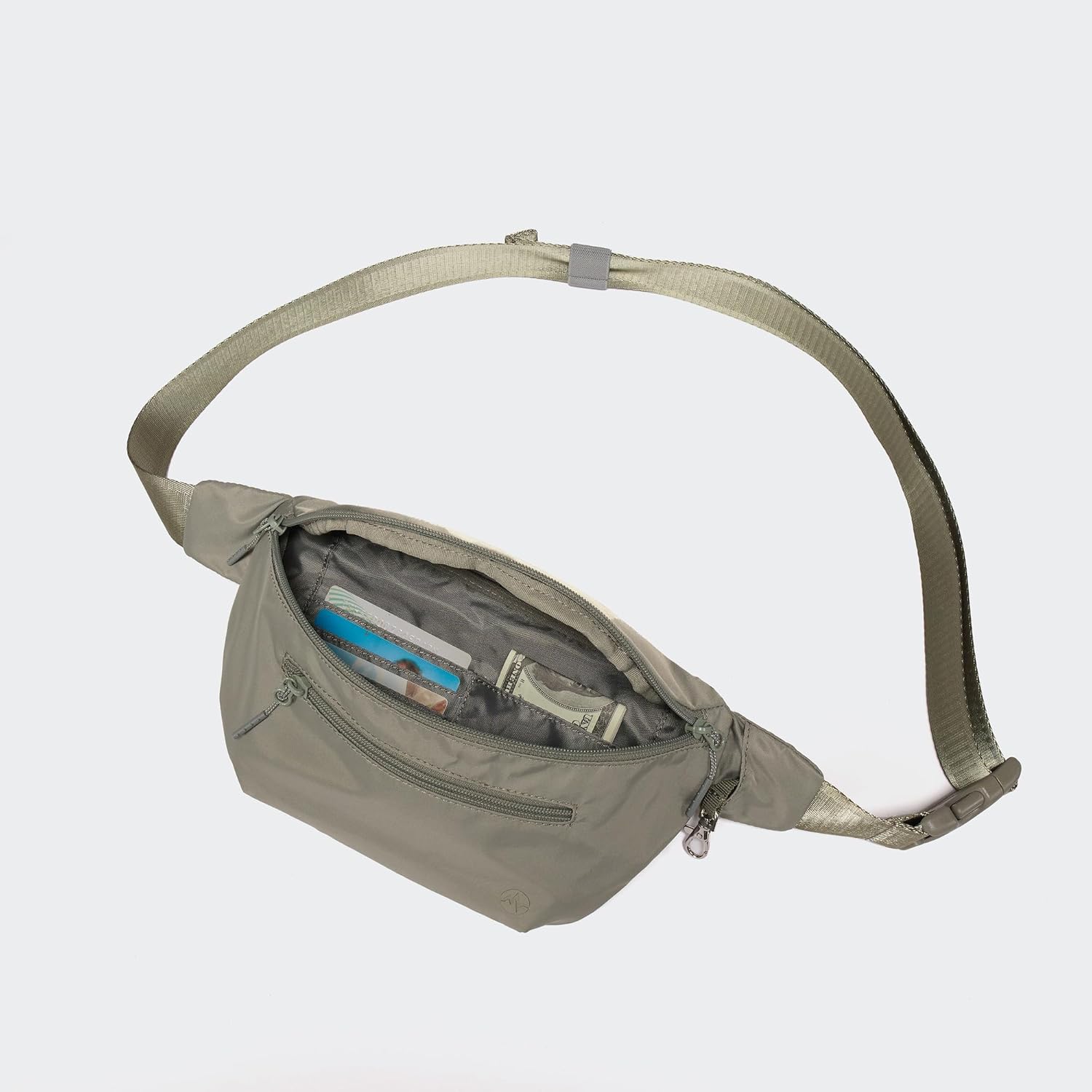 Pander Foldable Crossbody Bag with RFID-Blocking Bag Body Lightweight Travel Waist Pack Adjustable Strap Up to 56.25 Inches - Image 5