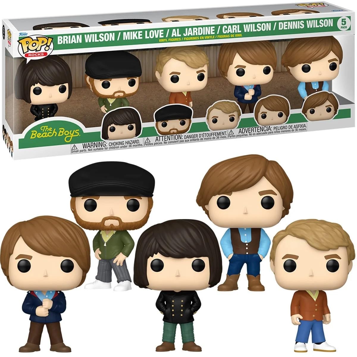 Amazon.com: Funko Pop! Rocks The Beach Boys Vinyl Figure 5 Pack