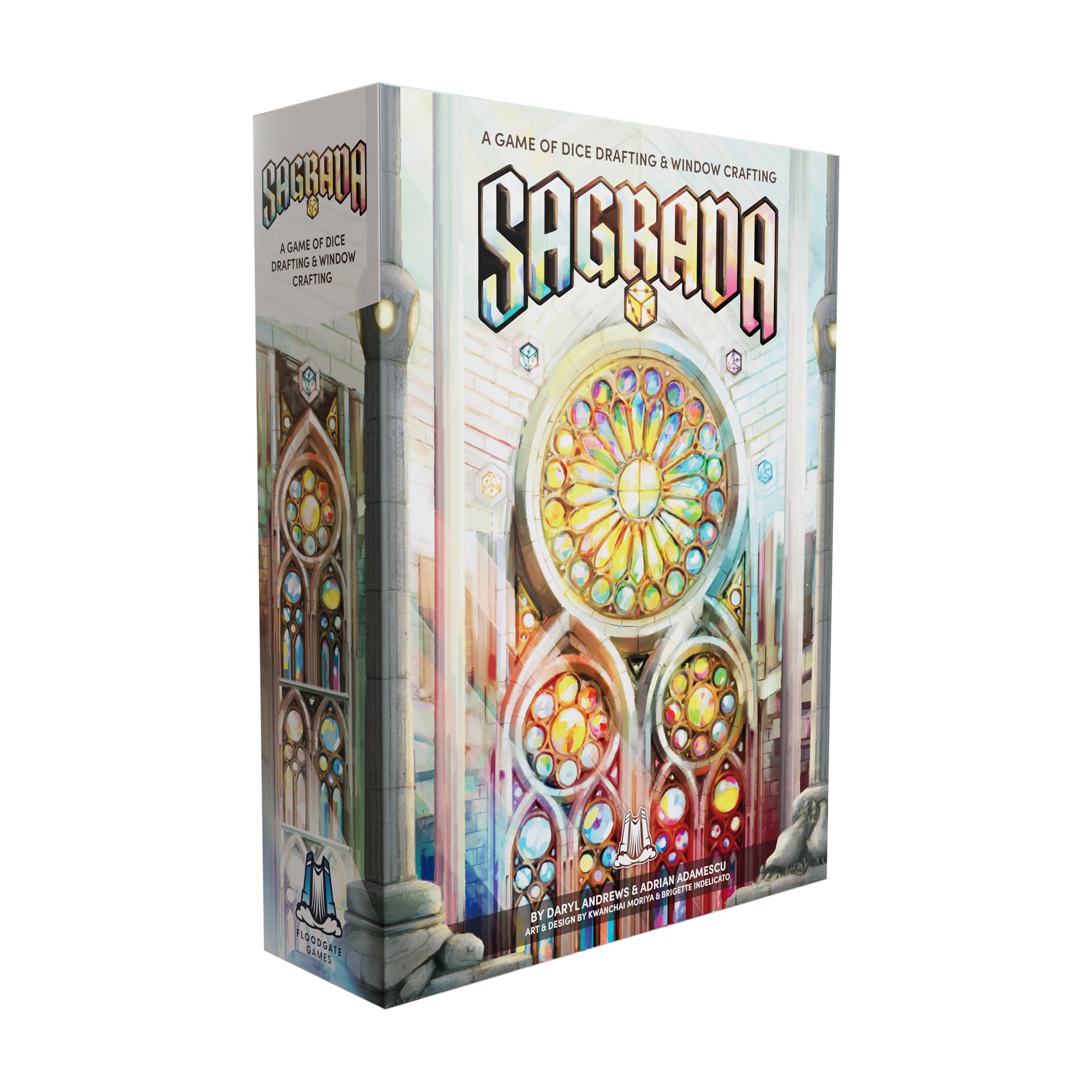 Floodgate Games | Sagrada 2026 | Strategic Puzzle Dice Game | Ages 10+ | 1-4 Players | 30-45 Minutes Playing Time