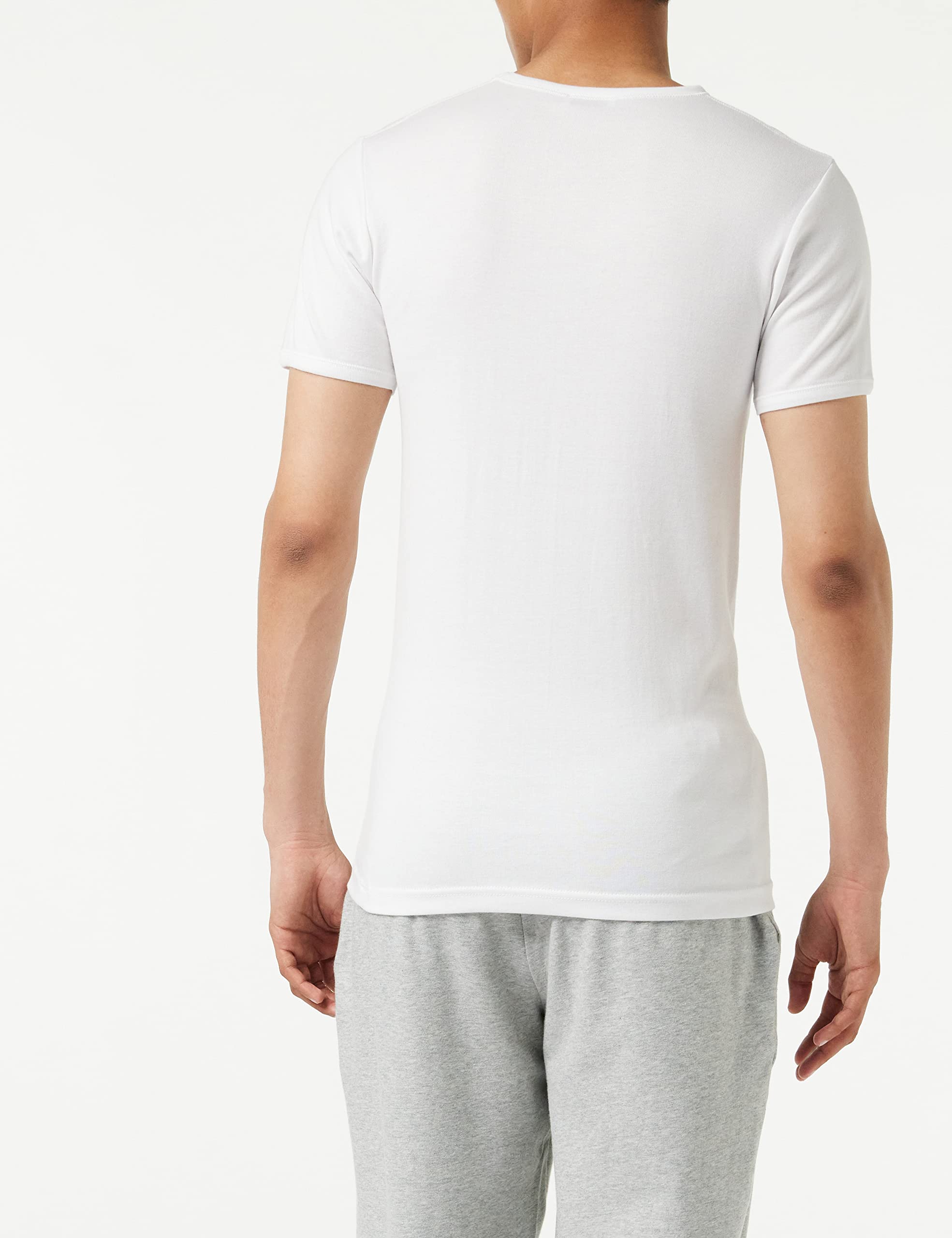 Eminence - Lot de 4 T-Shirts Col Rond pour Homme - Côte Fine 100% Coton Peigné - sans Couture Côté - Tissu Français - Fait en Europe - Label Oeko-TEX® Standard 100