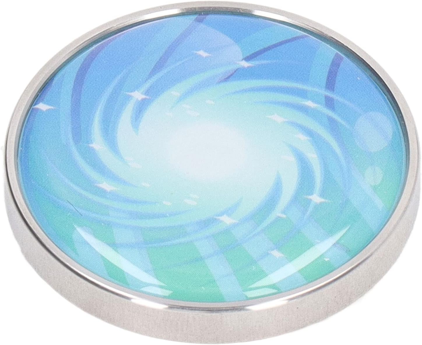 Desk Rotating Toy, Maintain Attention Stainless Steel Beautiful Pattern Long Rotation Gyroscope Toy Relieve Fatigue Captivating Optical Effect for Office Play (#3)