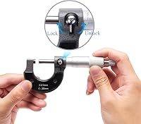 Beslands Mikrométer 0-25mm Mérőcsavar 0.01mm Pontosság Metrikus 5
