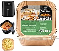 Vista 1 de Forros de freidora de aire de 2 cuartos para Mini Freidora de Aire CHEFMAN de 2 cuartos, Forros de freidora de aire desechables pequeños de 2
