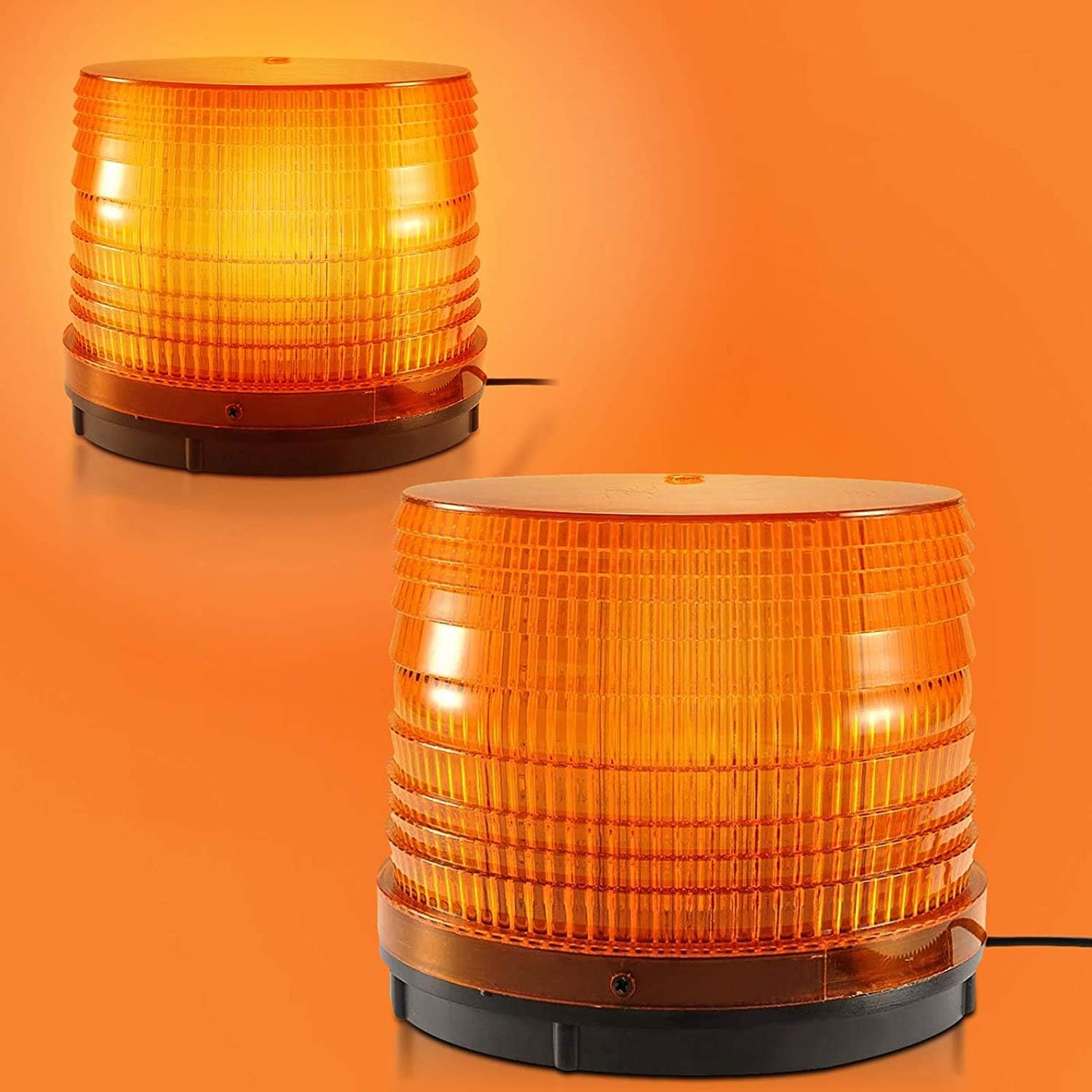 Car Truck LED Emergency Strobe Light Magnetic Flash Rotating Warning Beacon Lights with 12v Cigarette Lighter Plug