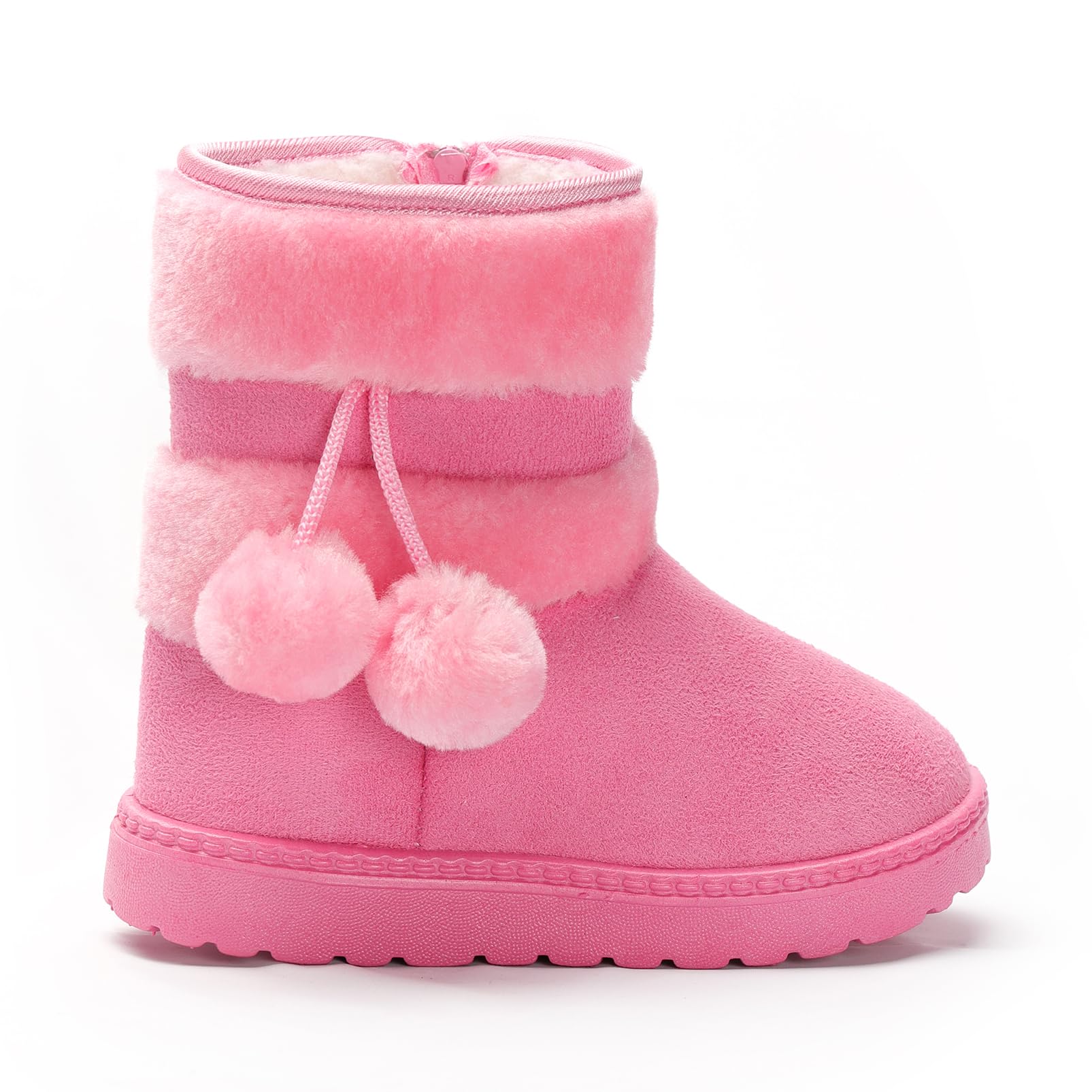 Yeeteepot Bambine e Ragazze Carino Stivali da Neve Calda Foderati Stivaletti Inverno Morbide Piatto Stivali Bambini Pelliccia Antiscivolo Boots