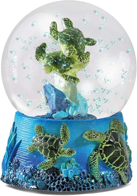 Water Globe - Sea Turtles from Deluxebase. Sea Turtle Snow Globe with Resin Figurine and Moulded Base. Great home decor, ornaments and gifts.