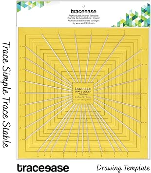 Traceease Space Divider Template Technical Desinging Stencils Drawing Drafting Tools