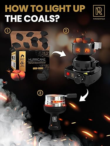 Miniatura 28 de Cachimba carbón de carbón de coco – Paquete XL 84 unidades y 2.6 lbs (2.6 libras) – Calidad premium 0.984 in (1x1x1 in) – 100% carbón de coco