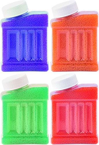 Recambio de munición de gel Water Blaster (0.23 a 0.315 pulgadas, 4 botellas, 120.000 piezas en total), repuesto de balas de gel de 0.295 in,
