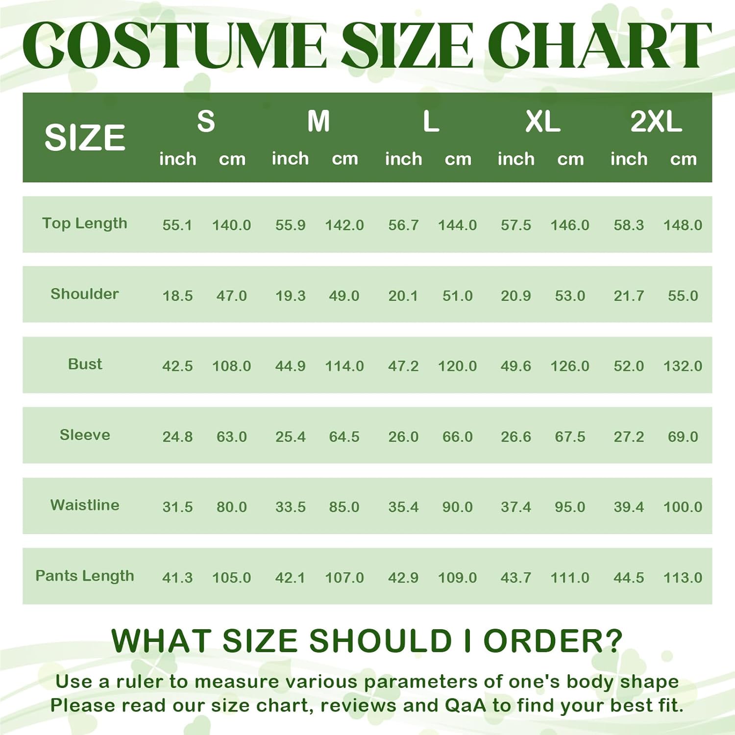 St Patrick's Day Costume Set Adult Men with St Patrick's Day Accessories for St Patrick's Day