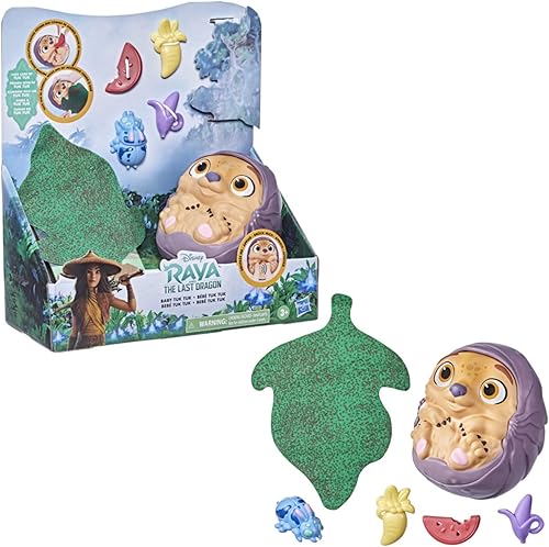 Miniatura 2 de Disney Princess Raya and The Last Dragon Baby Tuk Tuk Juguete con efectos de sonido y 5 accesorios, muñeca para niñas y niños a partir de 3 años