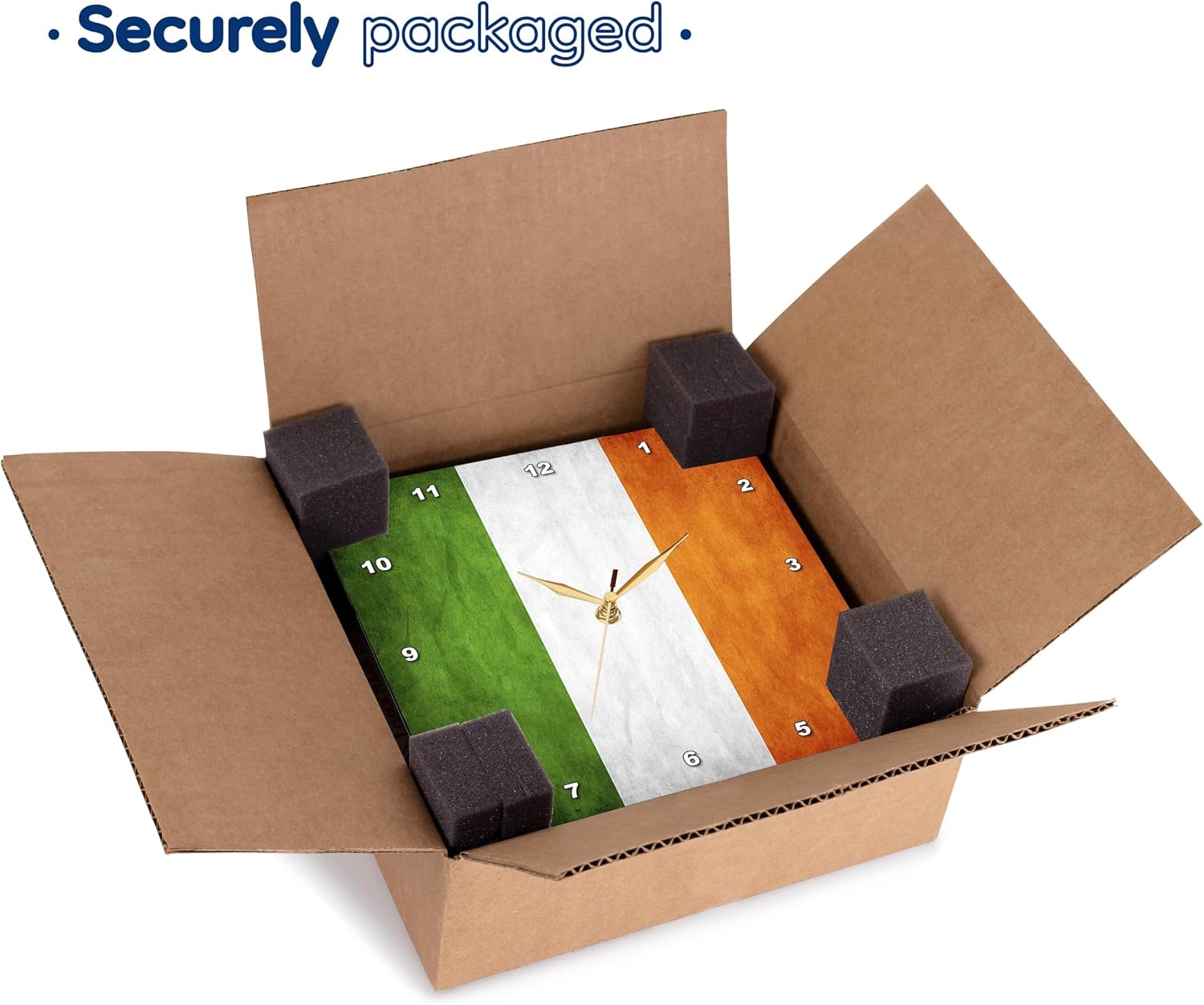 3dRose LLC dpp_28254_1 Ireland Flag Wall Clock, 10 by 10-Inch