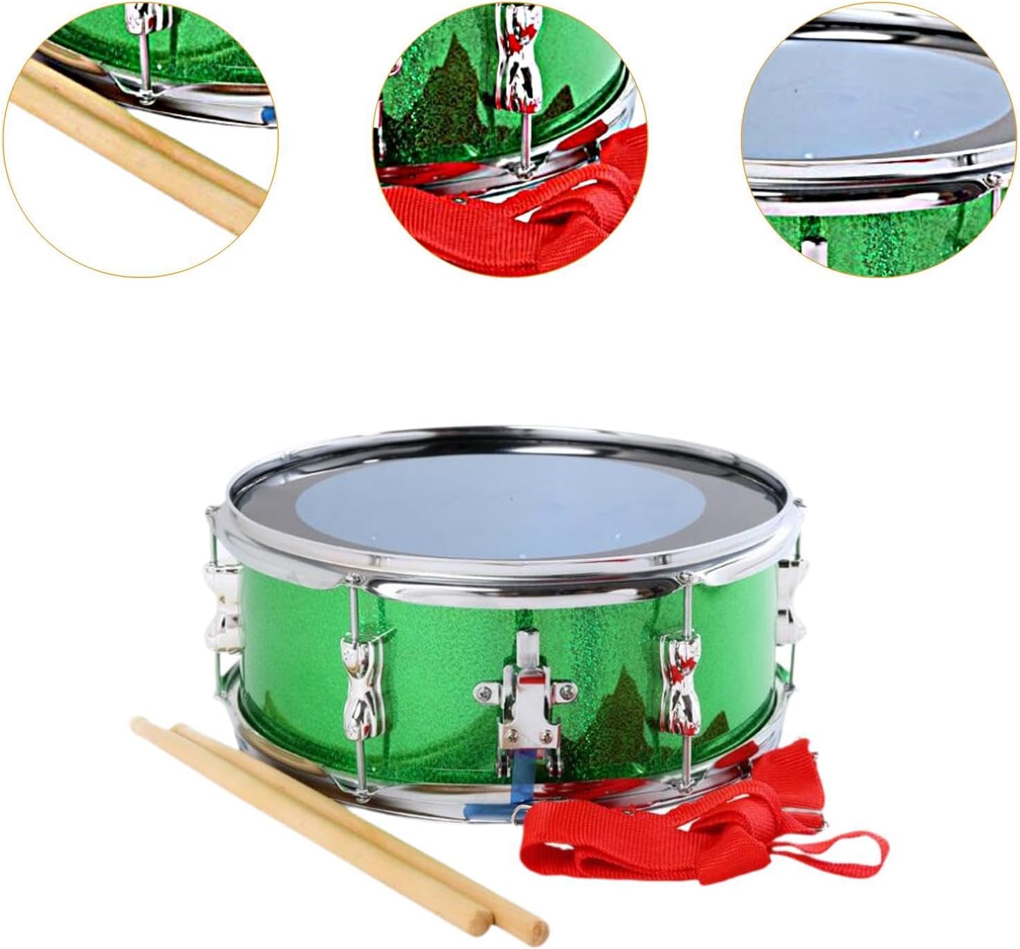 13 Inch Snare Drum with Strap for Young Musicians - Compact Portable Marching Drum for Beginners Includes Drumsticks