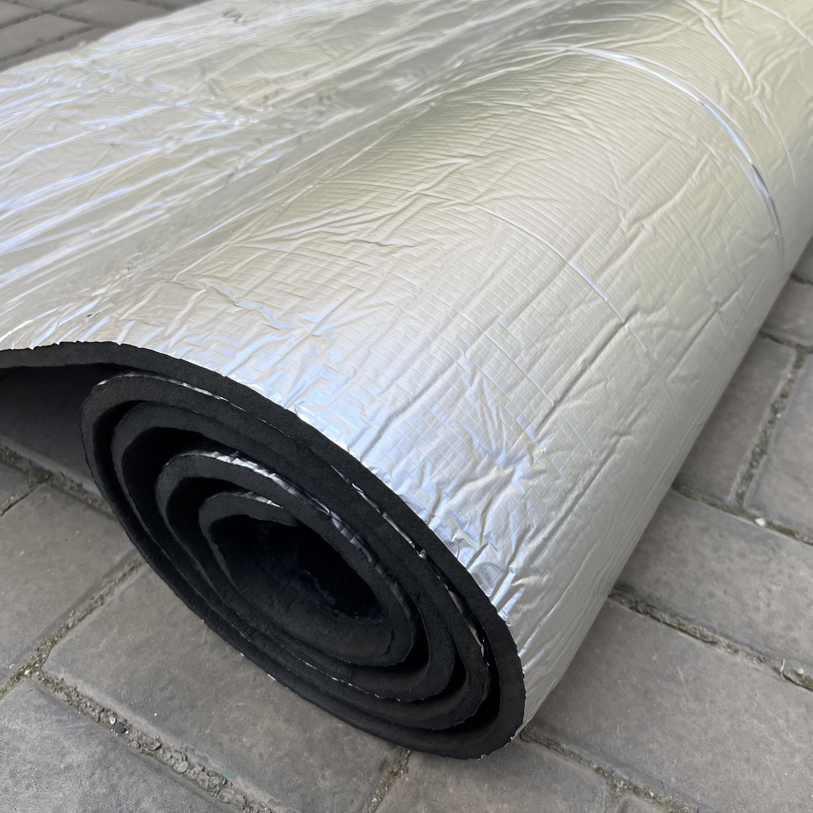 Isolamento Termico, Autoadesivo, Isolante In Lamina Di Alluminio, Isolante Termico Insonorizzante For Auto, For Pavimenti, Tetti, Porte Di Garage E - Foto 5