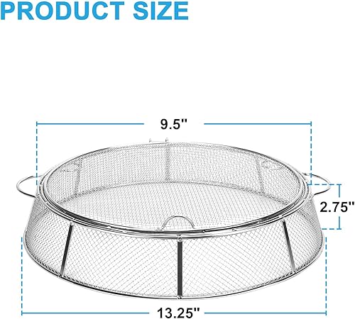 Miniatura 9 de Pantalla protectora de chispas para fogatas, pantalla protectora de malla para estufa individual Yukon Shield, accesorio portátil para fogatas al