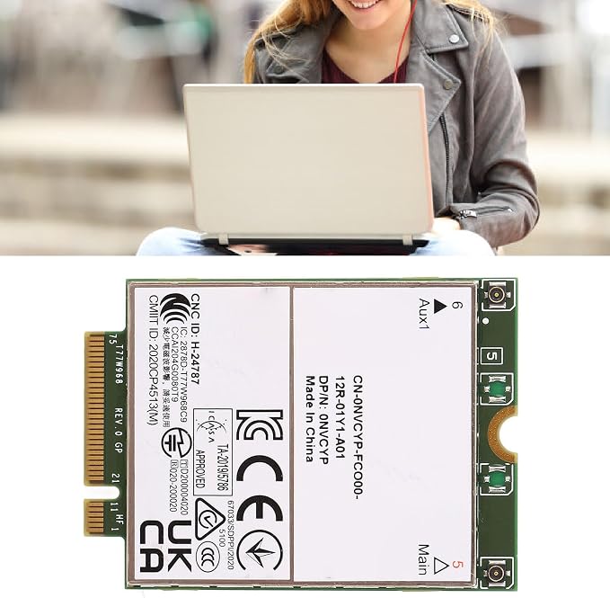 Tarjeta de Red 4G LTE M.2 T77W968, Tarjeta WWAN 3G/4G/5G con soporte eSIM para laptops 7320, 7330, 7520, 7530, 7430 miniatura 7