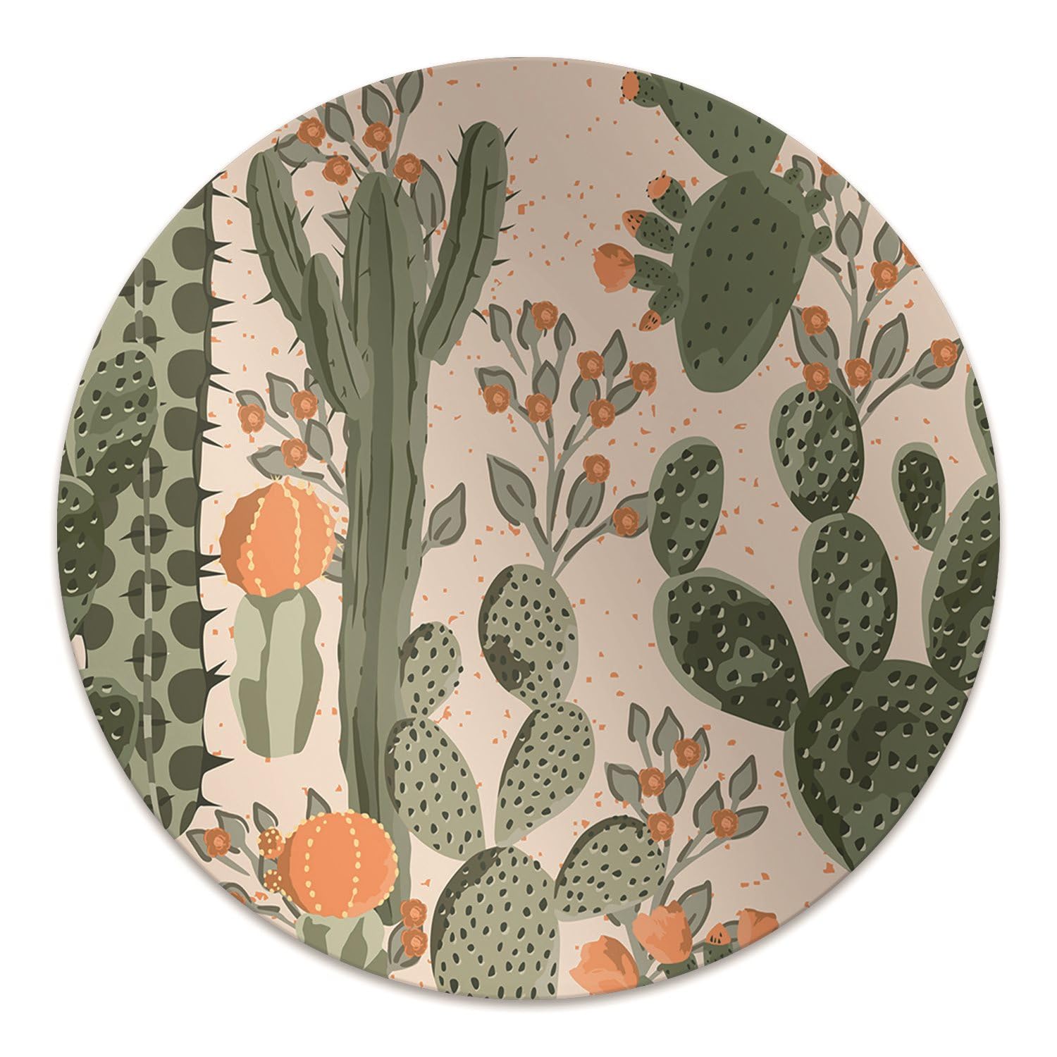 Tapis de chaise de bureau pour protéger le sol de la maison style Cactus