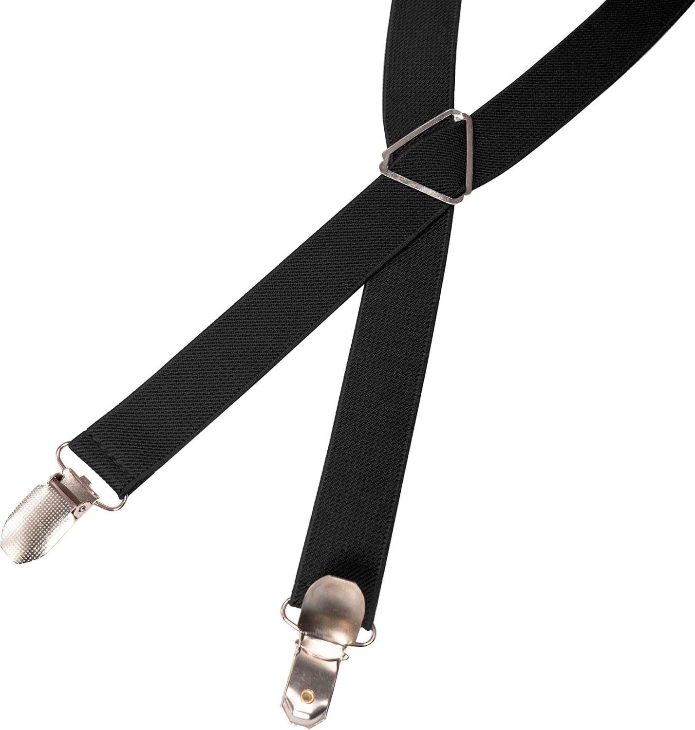 RBOCOTT Mens Solid Color Suspender with 4 Clips Adjustable Braces - Image 4