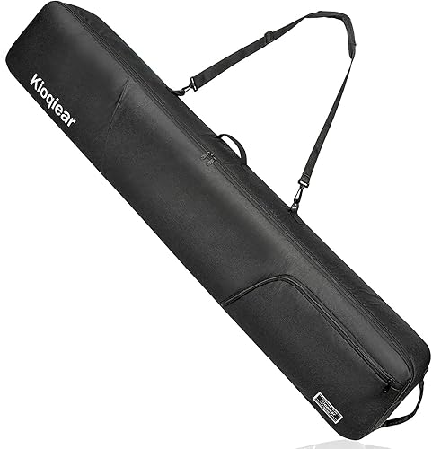 Miniatura 8 de Bolsa de Snowboard Reforzada y Acolchada, Perfecta para Viajes en Avión para Snowboard, Gafas, Guantes, Botas de Esquí, Disponible en Longitud