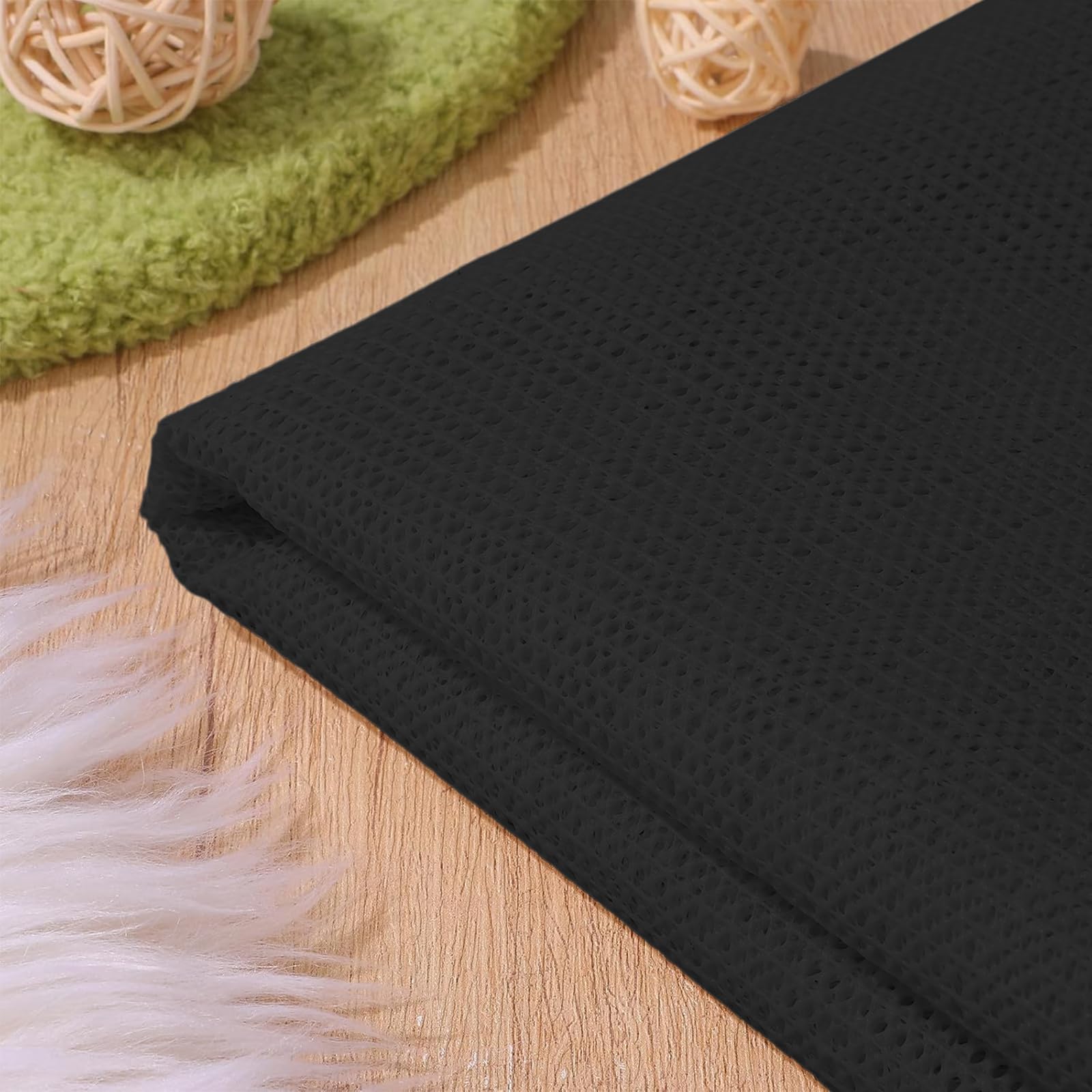 Antidérapant sous 180 x 250 cm Maintien Extra Fort sans Colle, Découpable et Lavable, sous-Couche Antidérapante pour Tapis, sous-Tapis pour Tiroir de Voiture Coffre, Noir