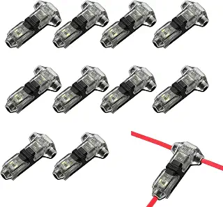 OKKRMGZ 10パック Tタップワイヤーコネクター ミニ自動車スプライス 配線用 クイック24-20AWG ケーブルスプリッター Conectores de Empalme 小型タップコネクタセット 車両照明とオーディオ用