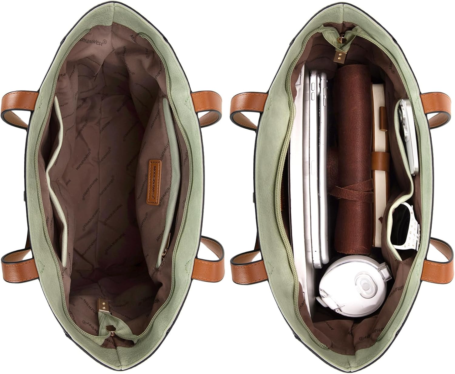 Montana West Tote Bag for Women Work Top Handle Handbags and Purses - Image 6