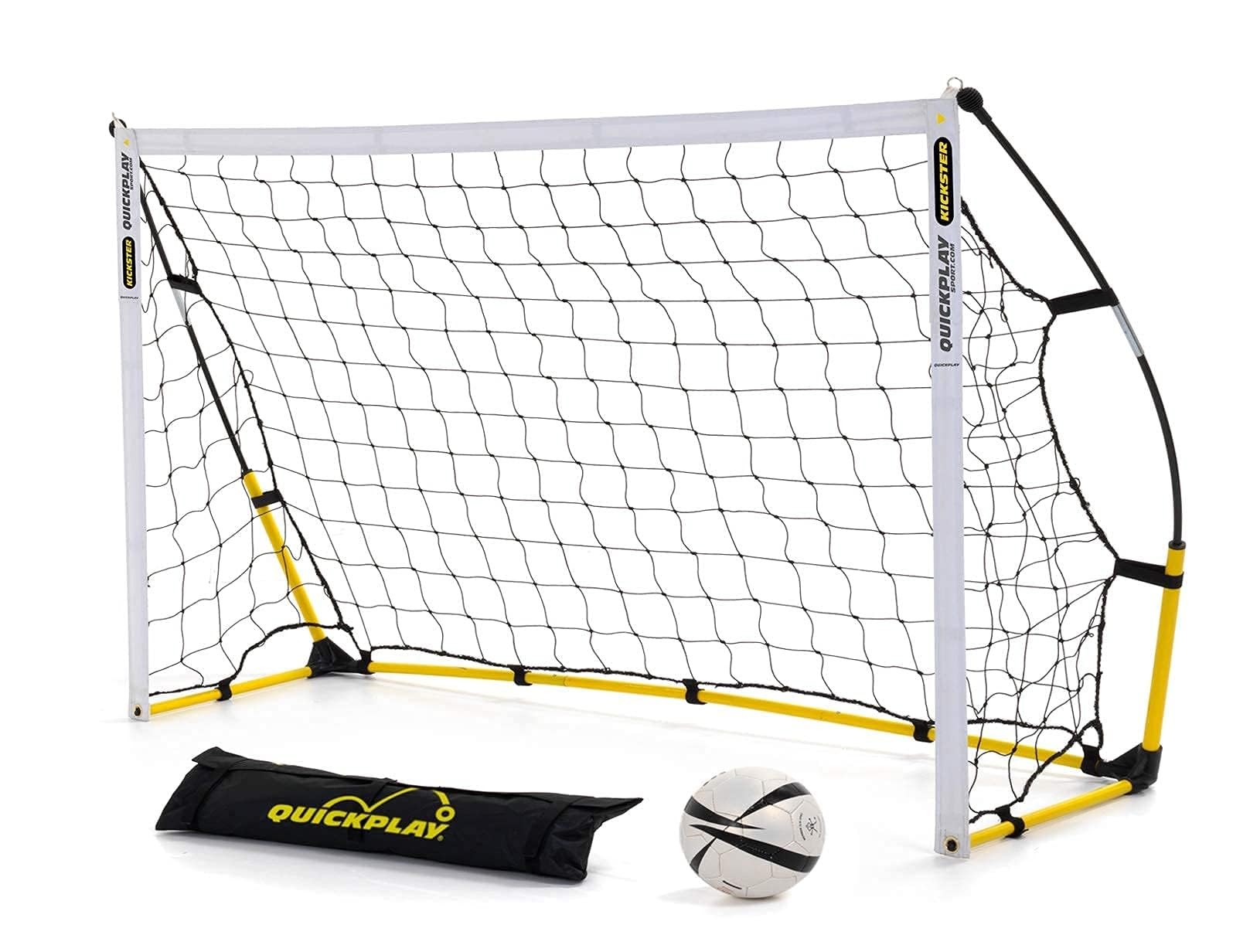 QUICKPLAY Kickster Fußballtor – Ultra Tragbare fussballtore für Garten Kinder & Outdoor Training – fussballtor Für Kinder & Erwachsene, 2 Größen 180x120cm & 240x150cm