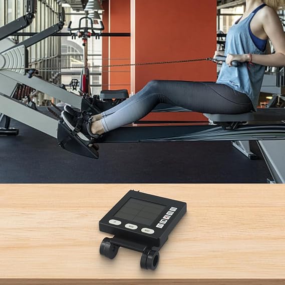 Rowing Machine Counter, Dual Functionality Monitor, for Timed Workouts