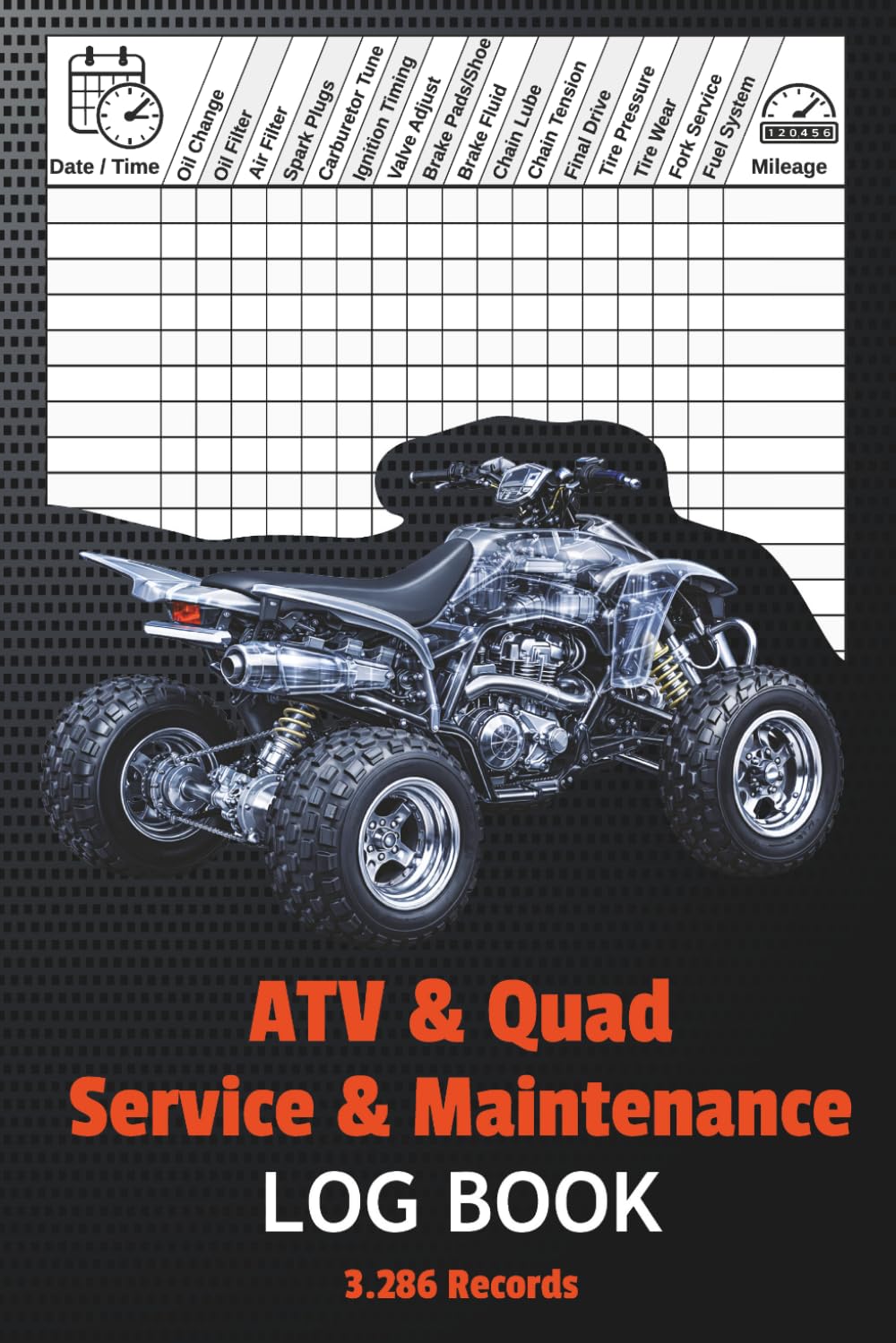 ATV & Quad Service & Maintenance Log Book: ATV Maintenance Tracker | Service Records, Mileage Log, and Repair History for ATVs and Quads