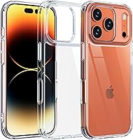 Vista 25 de ONES Funda delgada transparente para iPhone 8 Plus/7 Plus, PC + TPU híbrido, protección contra caídas de grado militar [antiamarillamiento], funda