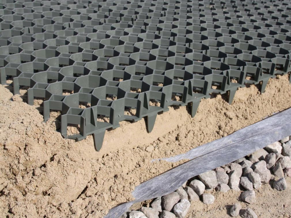 10 x COVERNIT® Kratka trawnikova Covergrid Profi | Czarna | 50x50x4 cm | Kratka parkingowa