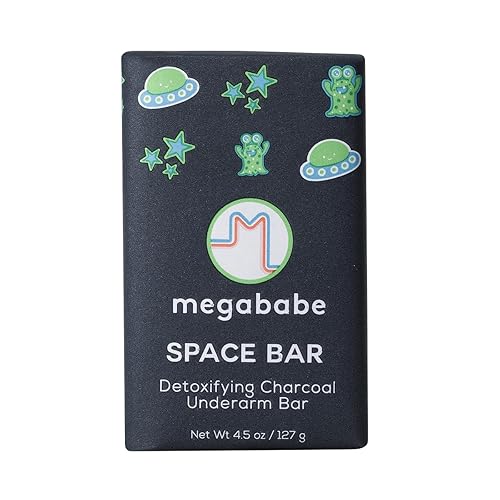 Miniatura 6 de Megababe Barra de jabón para las axilas, barra espacial, con carbón desintoxicante para control de olores, 3.5 onzas, paquete de 3