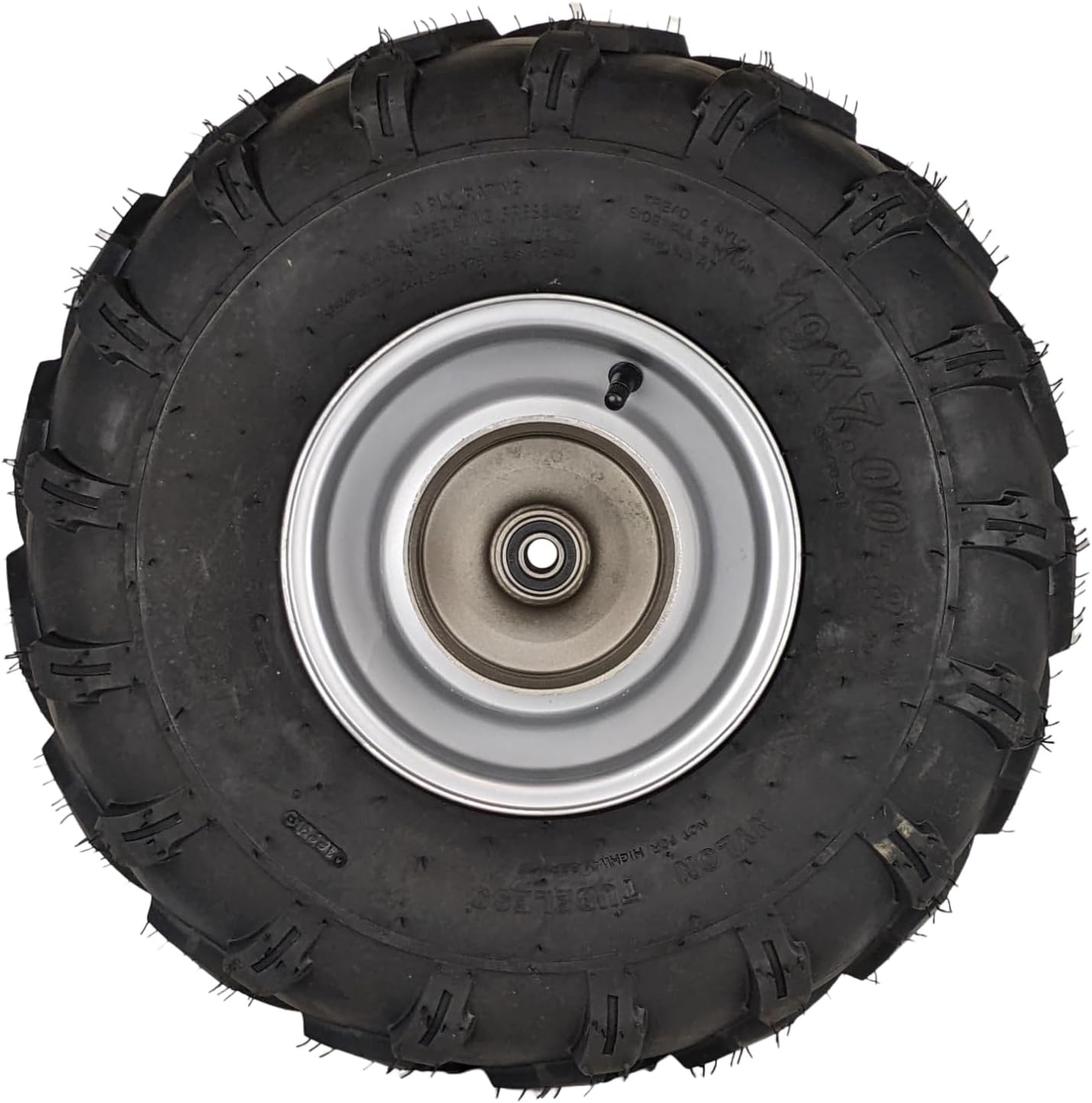 RedCap 19x7.00-8 Rear Tire & Wheel Rim Assembly Pre-mounted for Coleman CT200U BT200X CT200UEX 196cc Hisun 200-3 200-7 Axis M200 Mini Bike with 6202RS Bearings