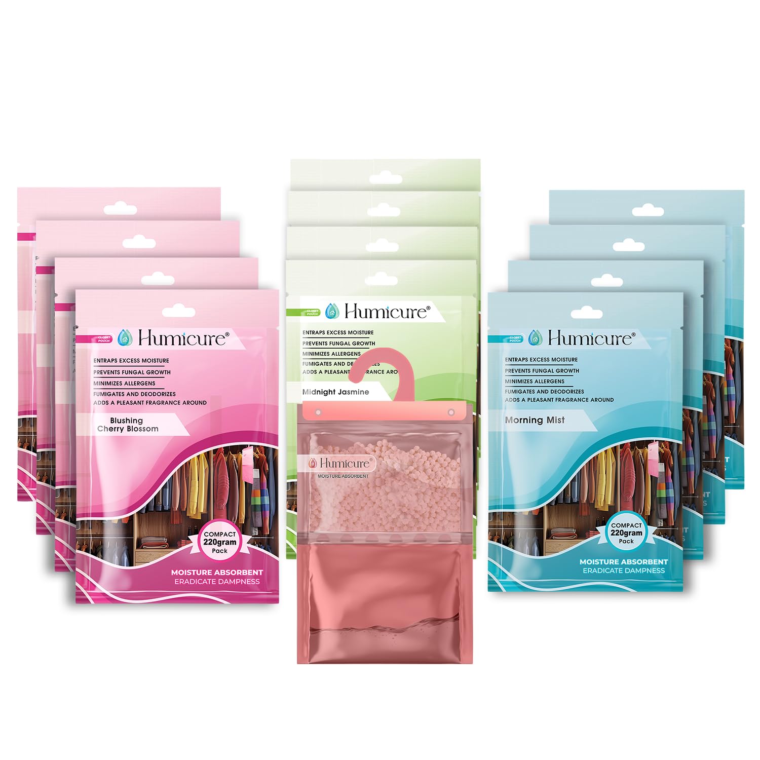 Moisture Absorber Dehumidifier - Fresh Fragrance Packs -8 Moisture Absorber Dehumidifier - Fresh Fragrance Packs -8