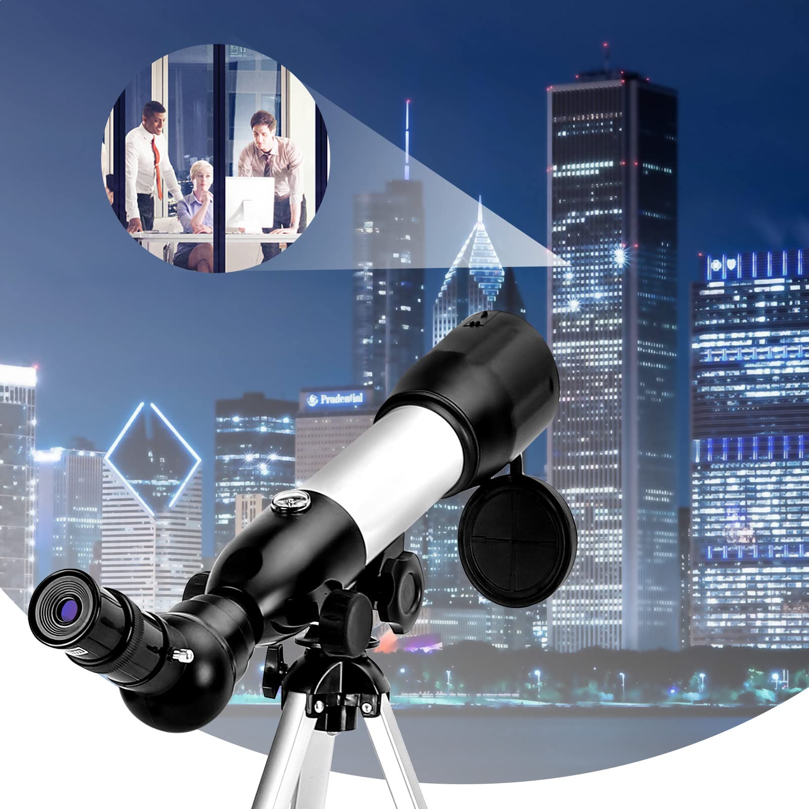 Télescope Astronomique, 36050 mm HD Portable Réflecteur Télescope, Lunette Astronomiques pour Enfants Et débutants, Trépied Portable en Aluminium, Enfants Cadeau