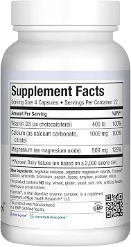 Maxi Health Maxi Cal Calcium 1000mg, D3 & Magnesium (90 Capsules)