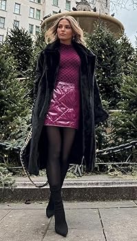 Rixiland Women's Faux Fur Coat Fuzzy Warm Winter Long Fur Jackets