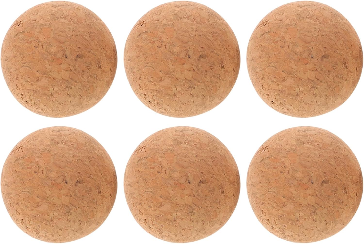 6pcs Foosball Balls: Cork Foosball Ball 1.6 Inch - Mini Table Football Toys Replacement - Table Soccer Game Accessory for Play Parties