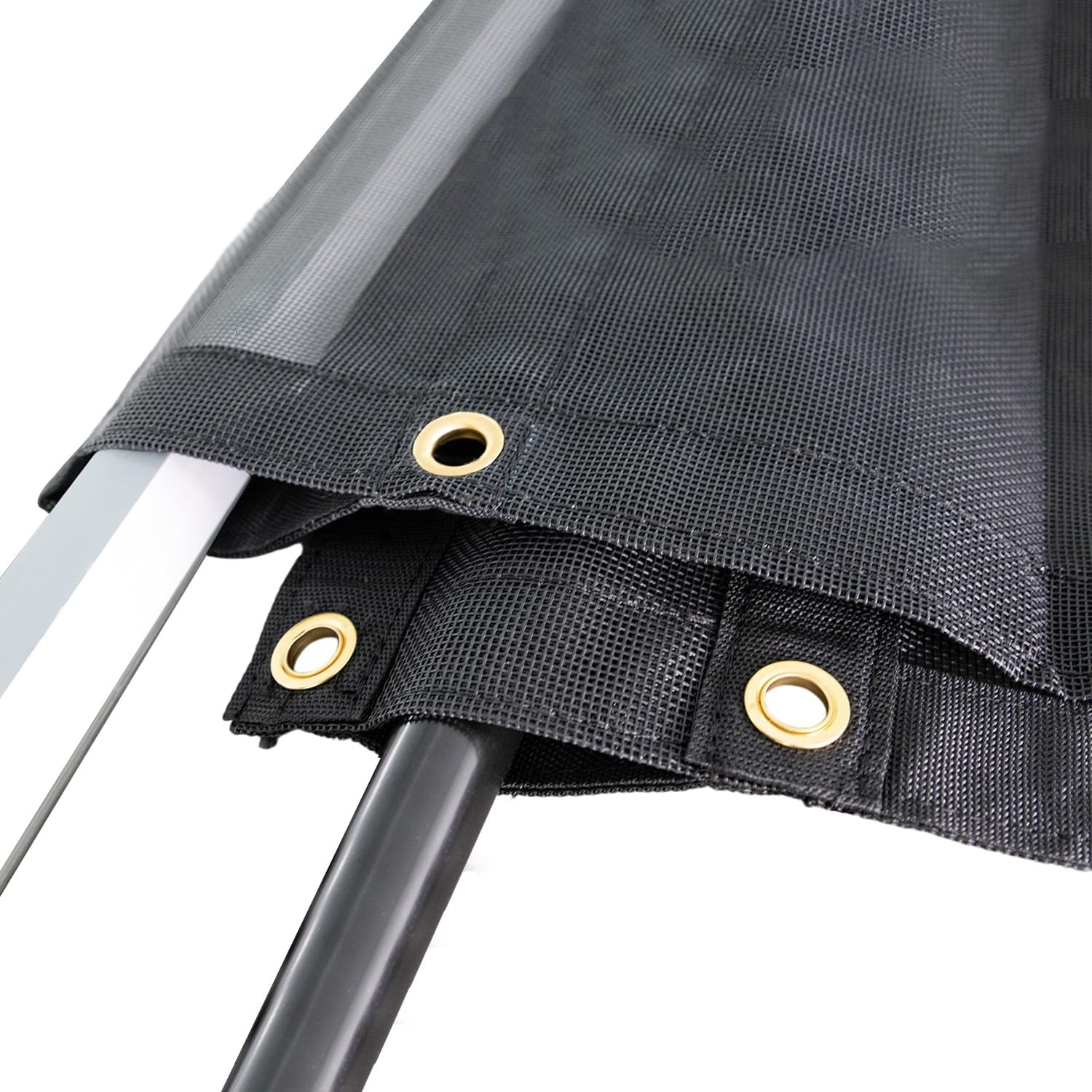 Heavy-Duty Dump Truck Tarp Kit, with Rear Anti-Sail Bow Set (with 7'x18' PVC Mesh Tarp)