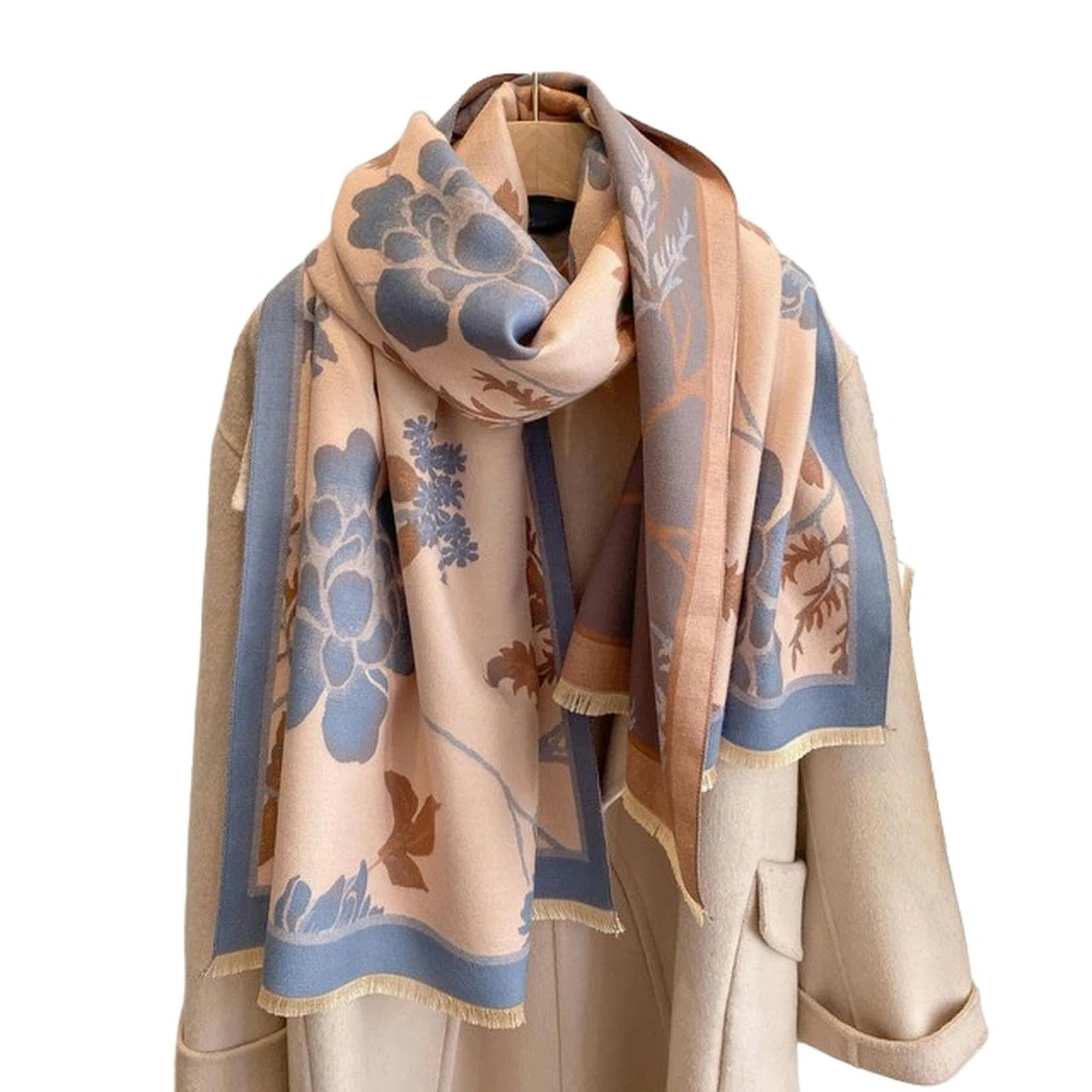 Zonto Scialle Sciarpa Invernale Imitazione Cashmere Scialle Femminile da Donna Addensato da Donna Addensato