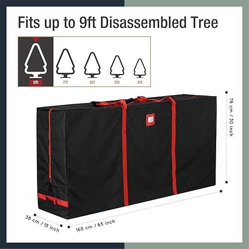 Miniatura 6 de Tree Nest Bolsa de almacenamiento para árbol de Navidad, caja de árbol de Navidad de 9 pies, para árboles artificiales desmontados, bolsas de