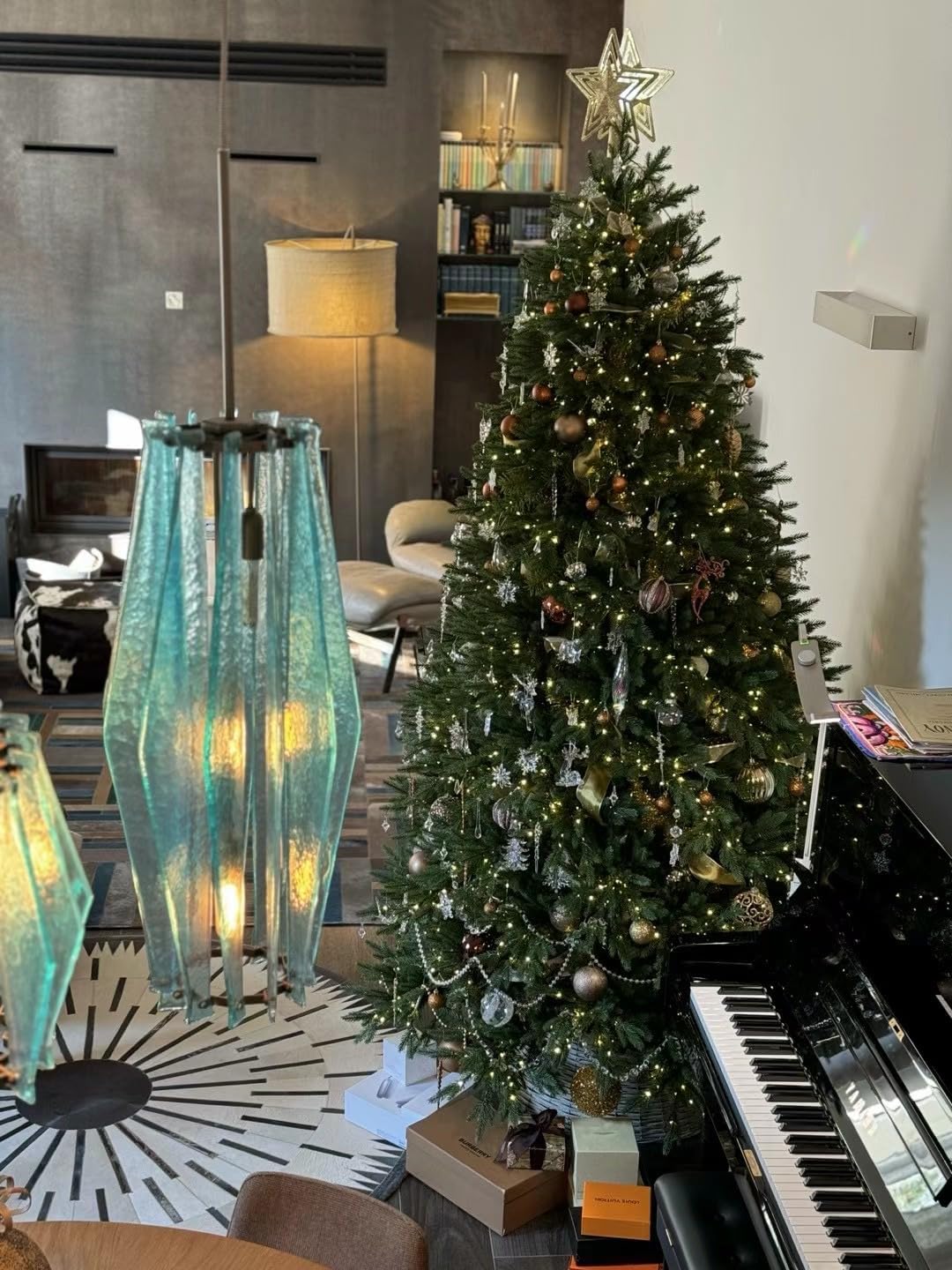 New Encryption Pure PE Automatic Hinge Christmas Tree Plus Fat Christmas Pine Commercial Large Christmas Tree 2.1m