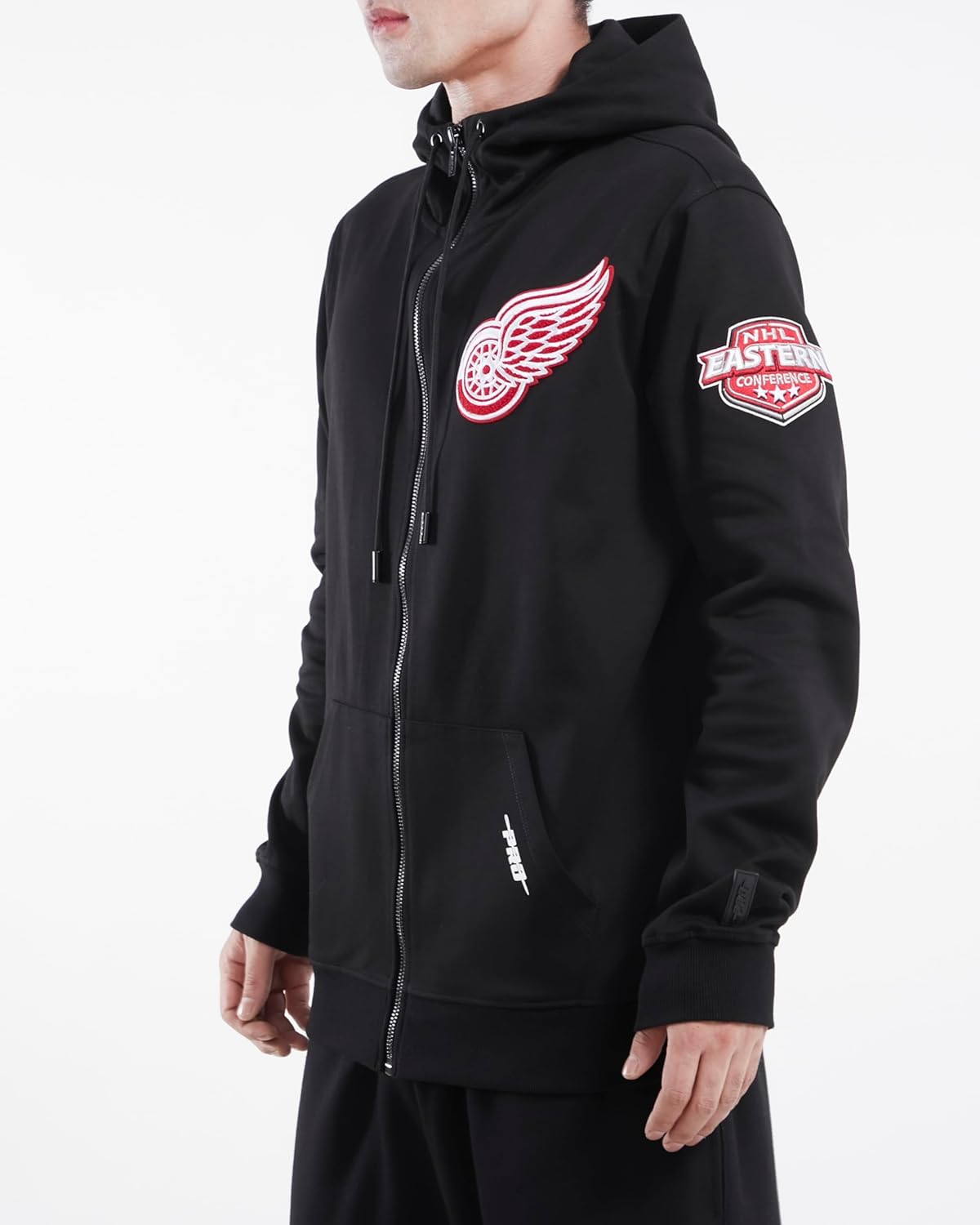 Pro Standard Mens NHL Classic Chenille Full Zip Hoodie - Image 4