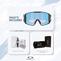 Vista 6 de Gafas de esquí Oakley Line Miner GRANDES/MEDIANAS para hombre y mujer OO7070, OO7093 + paquete con set de correa y accesorios, bolsa de microfibra
