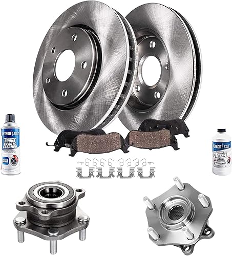 Miniatura 24 de Detroit Axle - Kit de freno trasero para Chevy GMC Suburban Silverado Sierra Yukon XL 1500 Tahoe Escalade 2007-2013 Rotores de freno de disco de